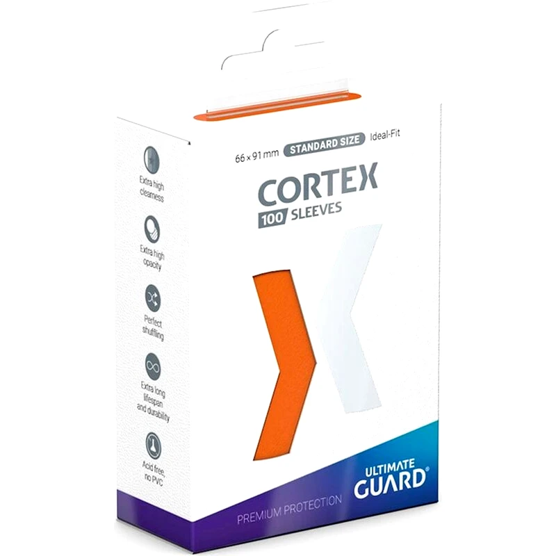 ULTIMATE GUARD Ultimate Guard Cortex Card Sleeves Standard Size - Orange (100 Sleeves)