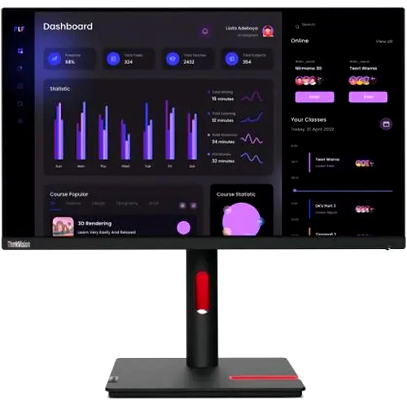 LENOVO Lenovo ThinkVision T24i-30 Monitor 23.8 FHD IPS Flat 60Hz 6ms