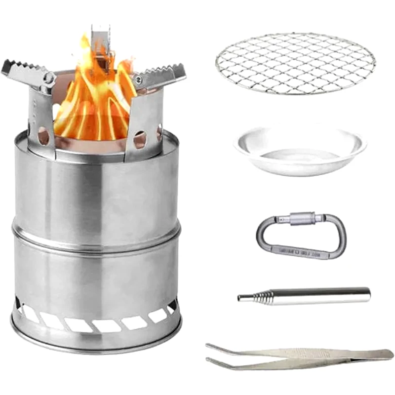 WILD PATH Wild Path WP-01867 Φορητό Σετ Μαγειρέματος για Camping με Ατσάλινη Εστία