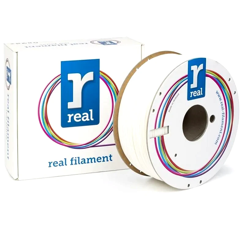 REAL FILAMENTS REAL FILAMENTS νήμα 3D εκτυπωτή PC ABS - 1kg 1.75mm - Λευκό