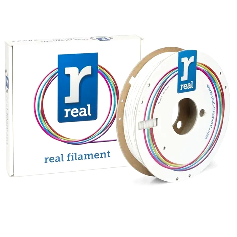 REAL FILAMENTS REAL FILAMENTS νήμα 3D εκτυπωτή PLA Matte - 0.5kg 1.75mm - Λευκό