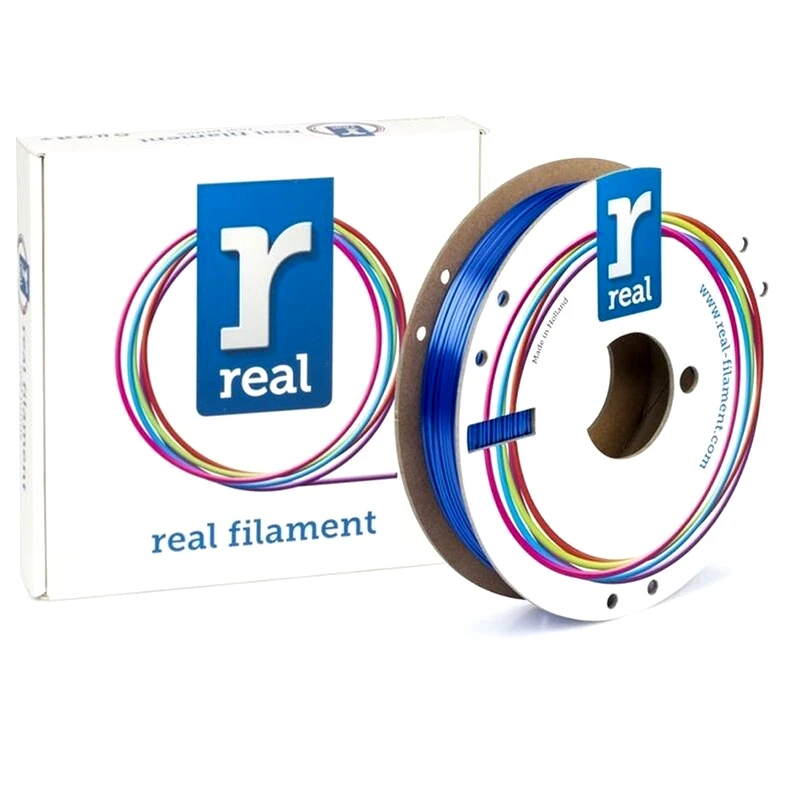 REAL FILAMENTS REAL FILAMENTS νήμα 3D εκτυπωτή PLA Satin - 0.5kg 1.75mm - Μπλε