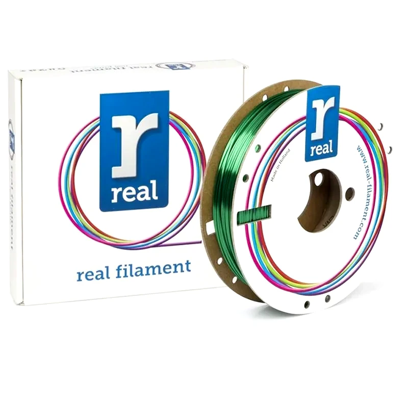 REAL FILAMENTS REAL FILAMENTS νήμα 3D εκτυπωτή PLA Satin - 0.5kg 1.75mm - Πράσινο