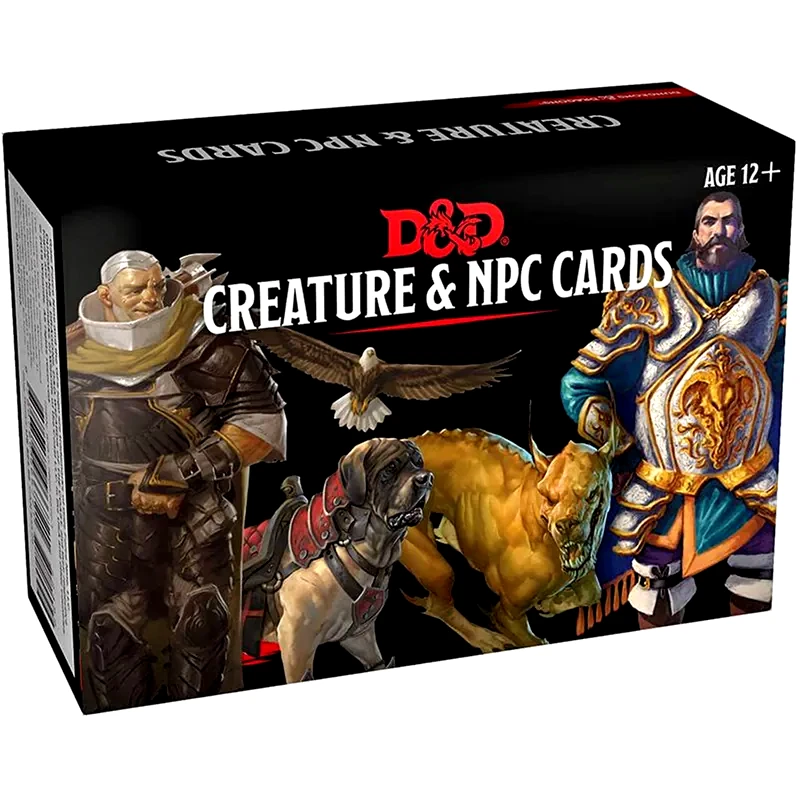 WIZARDS OF THE COAST Dd5 Spellbook Cards: Creatures And Npcs Dungeons Dragons WIZARDS OF THE COAST