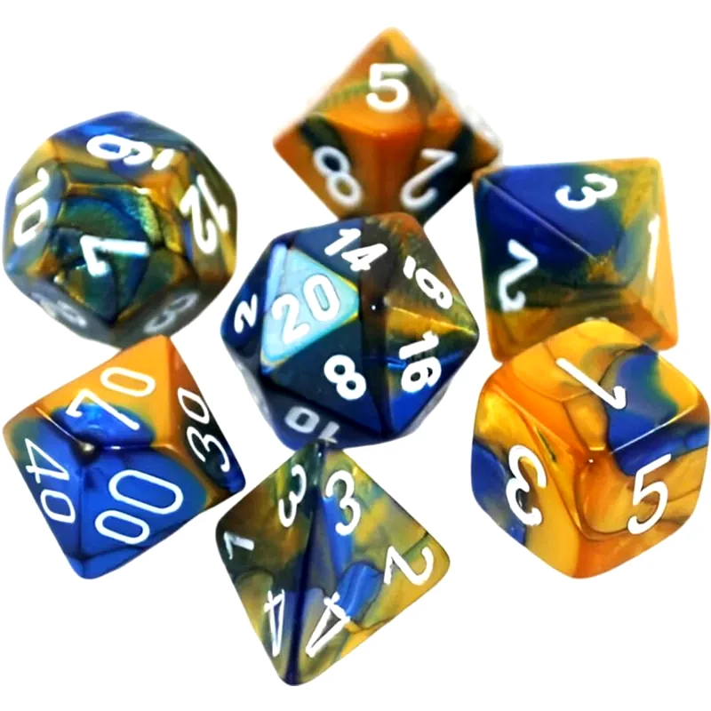 CHESSEX Chessex Gemini - Blue-gold/White CHESSEX
