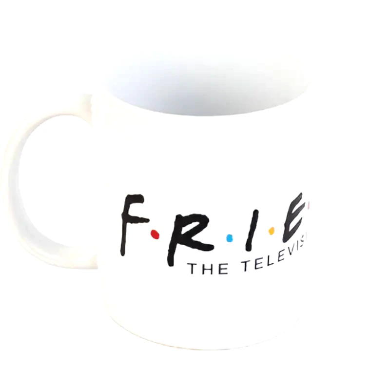 ERIK Κούπα Erik Friends Logo Κεραμική 350 ml - Λευκή