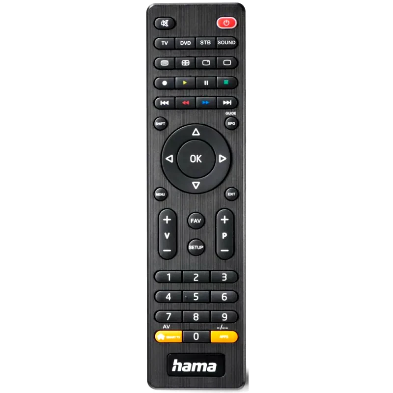 HAMA Τηλεχειριστήριο Hama FITV Universal 4σε1 221052 - Μαύρο