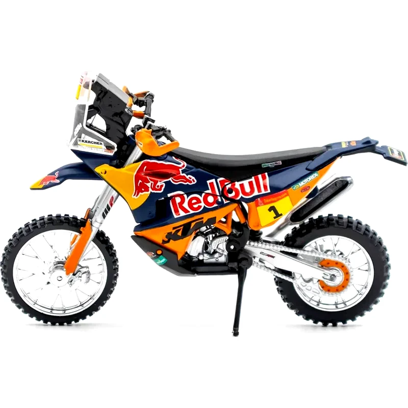 BBURAGO Μοτο BBURAGO Red Bull - Ktm 450 Rally 2019 Κλίμακας 1/18 Diecast