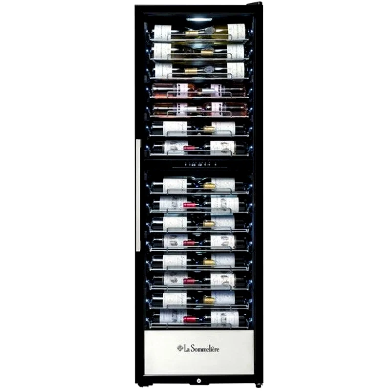 LA SOMMELIERE PRO160DZN για 152 Μπουκάλια Μαύρο Συντηρητής Κρασιών φωτογραφία