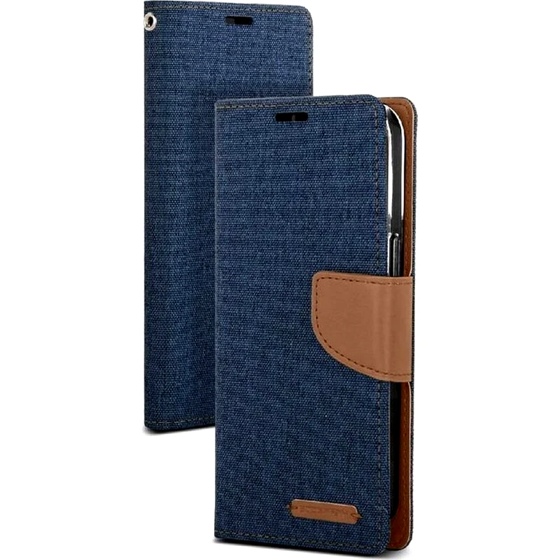 MERCURY Θήκη Apple iPhone 13 Pro - Mercury Goospery Canvas Diary - Μπλε / Καφέ
