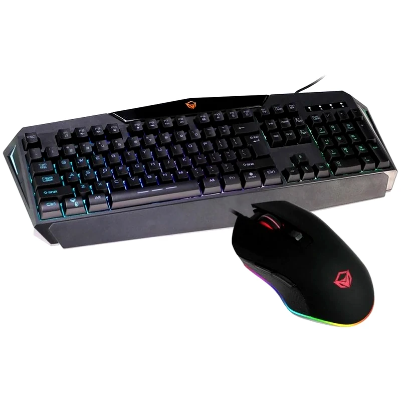 MEETION Meetion Mt-c510 Σετ Gaming Ενσύρματο Πληκτρολόγιο με RGB φωτισμό Ποντίκι Μαύρο (US)