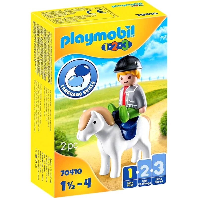 PLAYMOBIL PLAYMOBIL® 1·2·3 Αγοράκι με Πόνυ (70410)