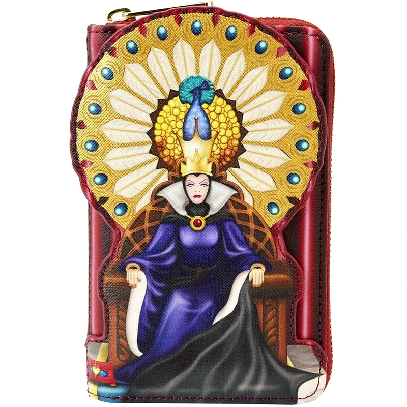 LOUNGEFLY Πορτοφόλι Loungefly - Disney - Snow White - Evil Queen Throne Zip Around Wallet (WDWA2533)