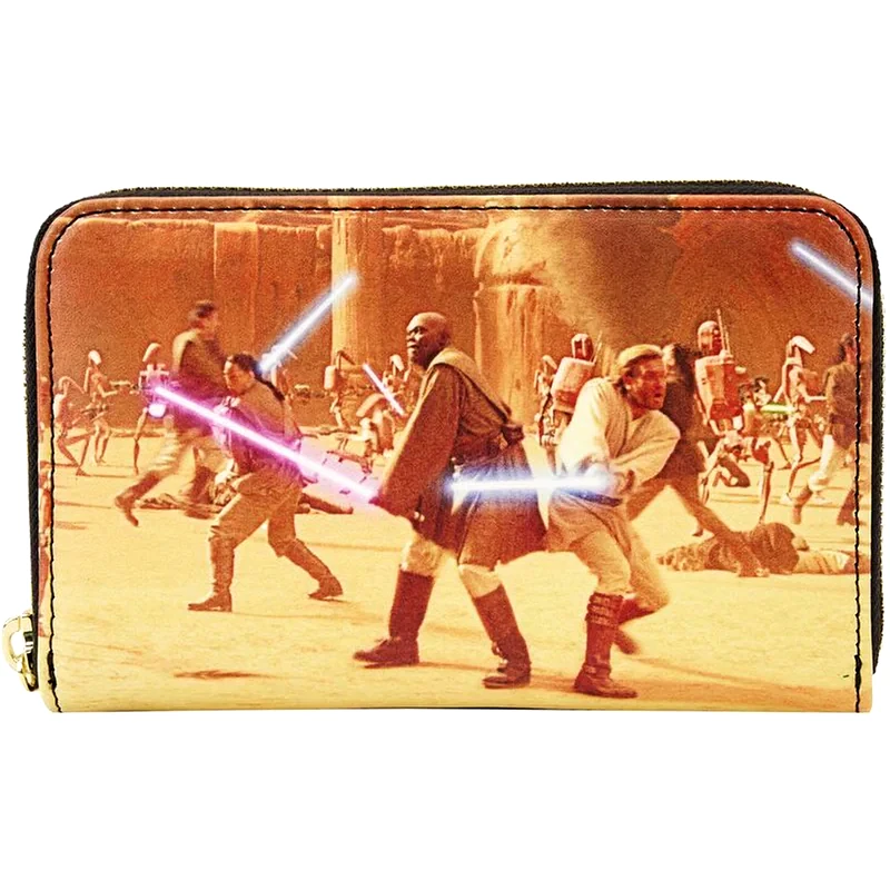 LOUNGEFLY Πορτοφόλι Loungefly - Star Wars - Episode Two Attack of the Clones Scene Zip Around Wallet (STWA0238)
