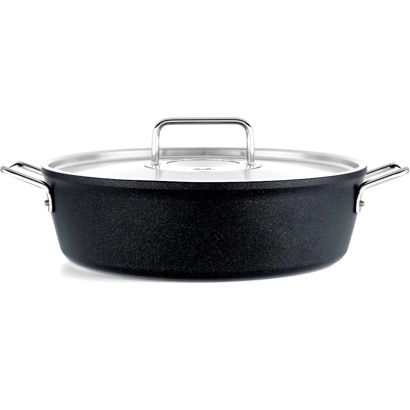 FISSLER Κατσαρόλα Ρηχή FISSLER ADAMANT από Αλουμίνιο 28 cm 4.3 L - Μαύρο