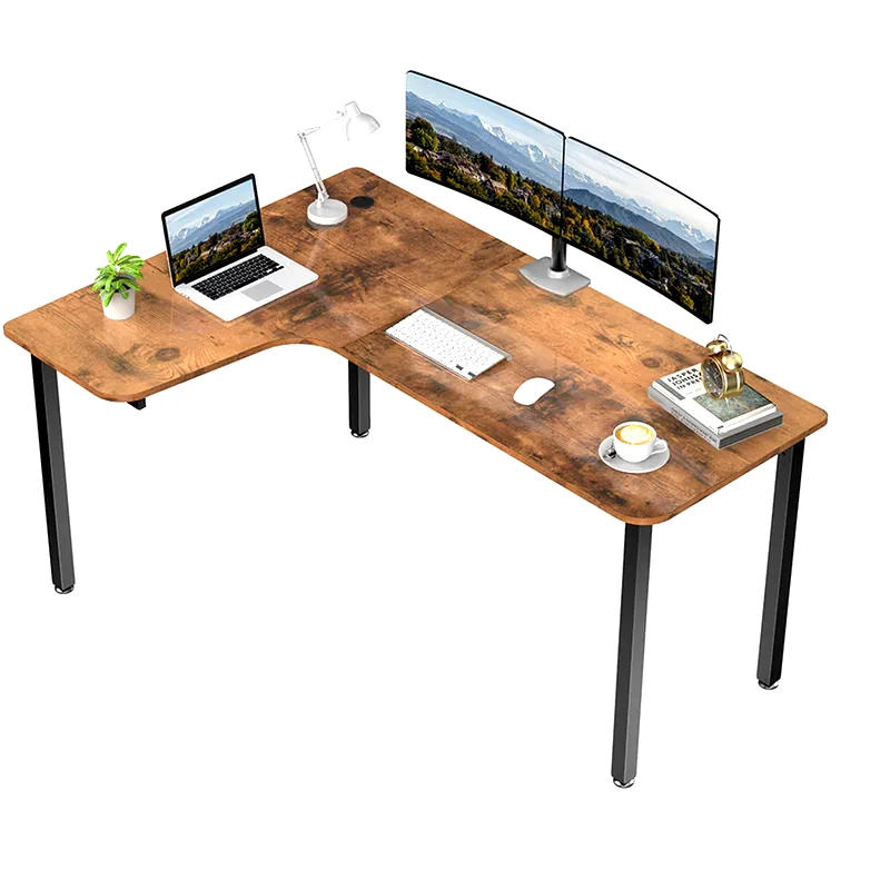 EUREKA ERGONOMIC Γραφείο Gaming Eureka Ergonomic από Carbon Fiber ERK-CD-L01L-60VP 155.4x110x76.2cm - Καφέ