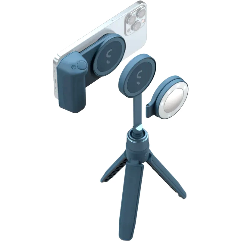 Selfie Stick ShiftCam SnapGrip Creator Kit MagSafe - Blue Jay
