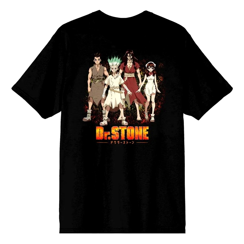 PCMERCH T-shirt Pcmerch Dr. Stone Group - Μαύρο