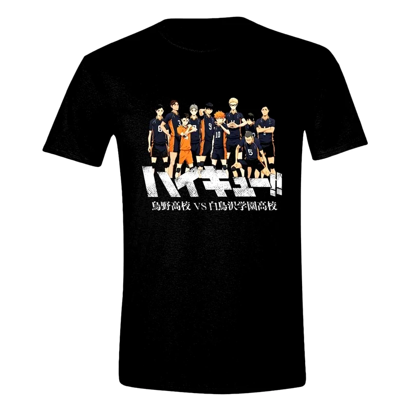 PCMERCH T-shirt Pcmerch Haikyu!! Team Shot - Μαύρο