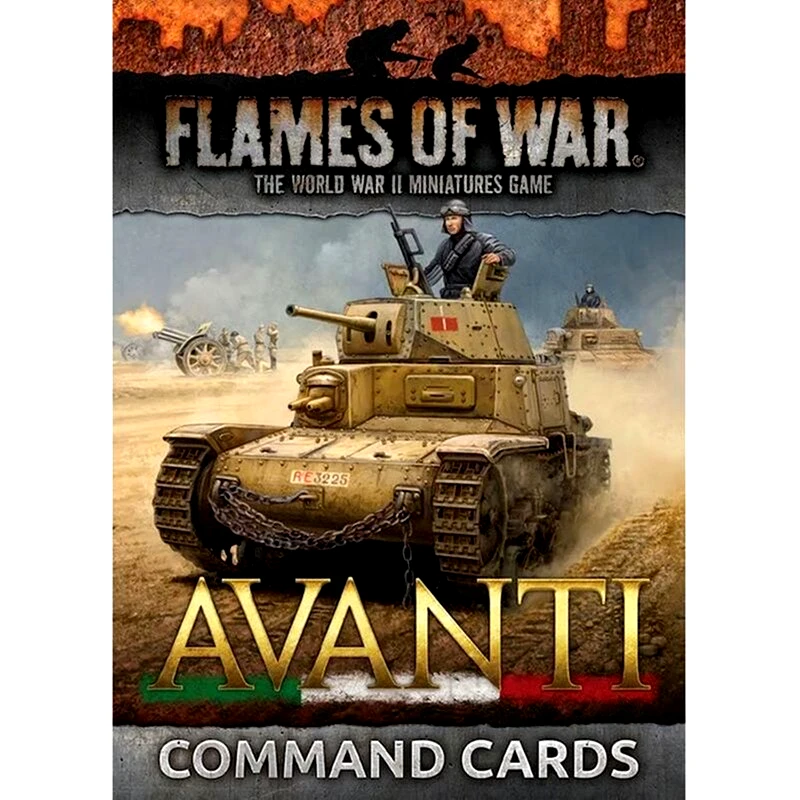 GALE FORCE 9 Flames Of War - Italian Avanti: Unit And Command Cards (GaleForce9)