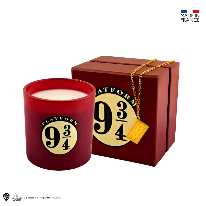 CINEREPLICAS Σετ Δώρου Αρωματικό Κερί με Μενταγιόν Harry Potter Platfrom 9 3/4 - Κόκκινο