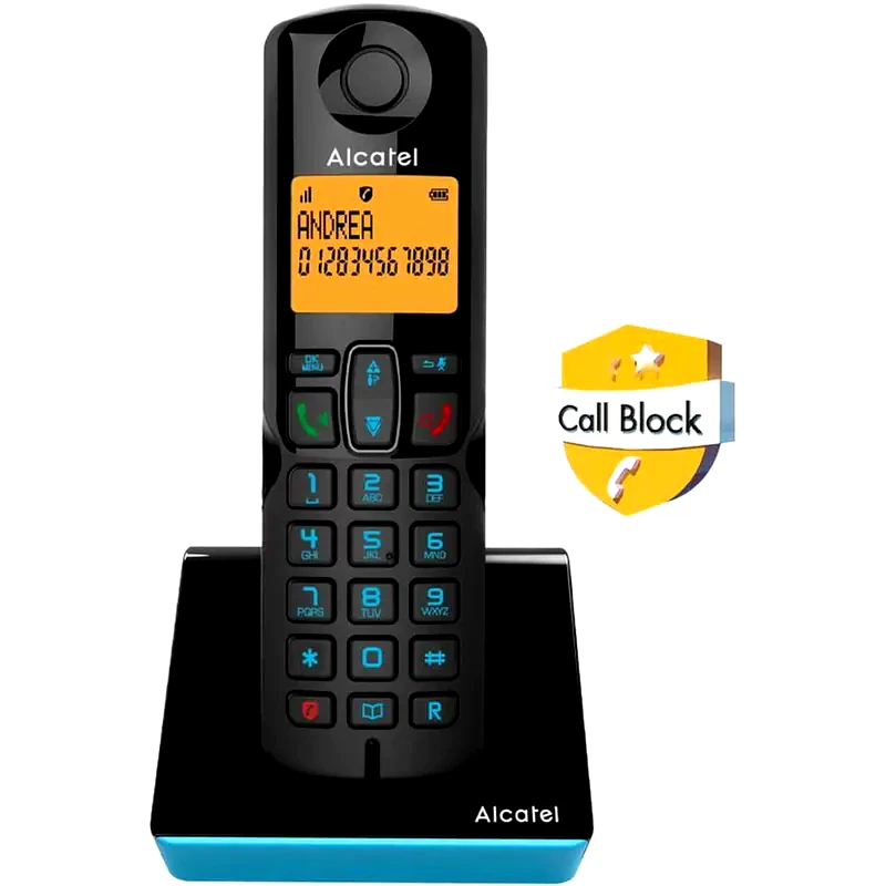 ALCATEL Ασύρματο Τηλέφωνο Alcatel S280 EWE - Μαύρο/Μπλε