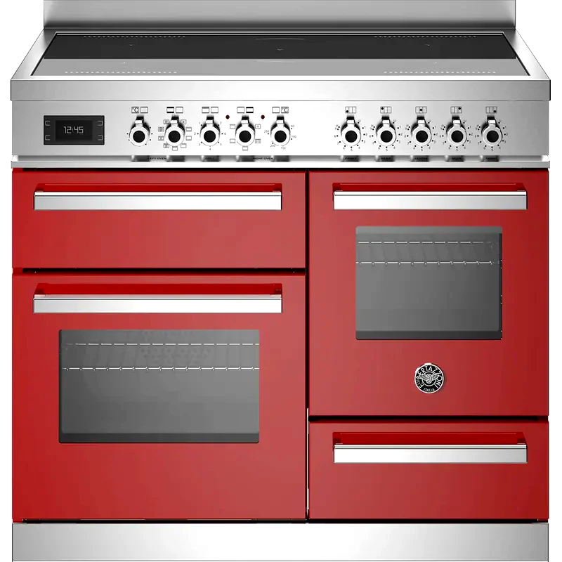 BERTAZZONI BERTAZZONI PRO105I3EROT 58 / 46 / 17 Lt Κόκκινο Επαγωγική Ηλεκτρική Κουζίνα