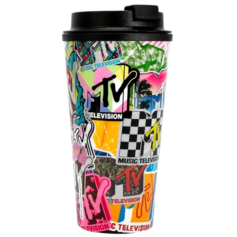BLUE SKY STUDIOS Κούπα Θερμός Blue Sky Studios MTV Πλαστική 450 ml - Πολύχρωμη