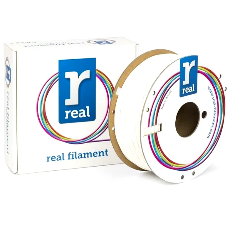 REAL FILAMENTS REAL FILAMENTS νήμα 3D εκτυπωτή PLA Tough - 1kg 1.75mm - Λευκό