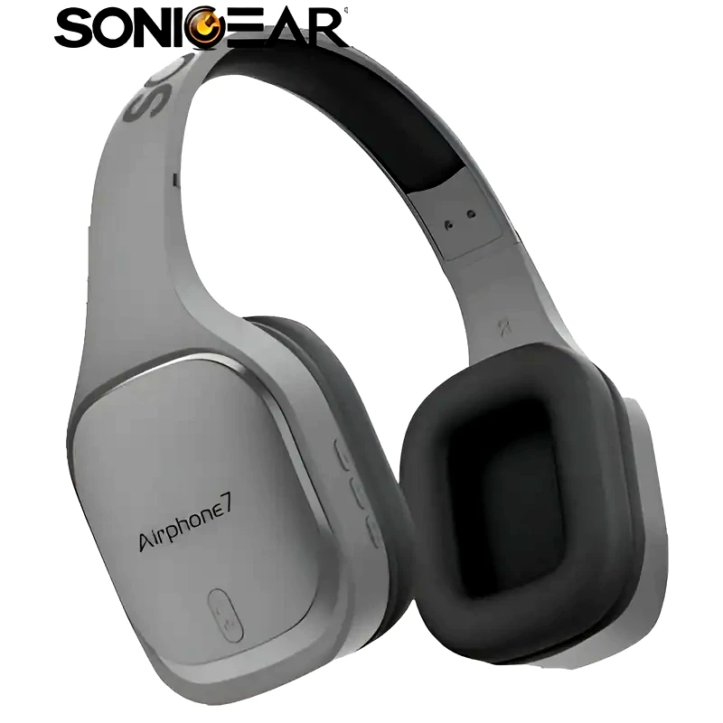 SONICGEAR Sonic Gear Airphone 7 Ασύρματα Ακουστικά Κεφαλής - Γκρι