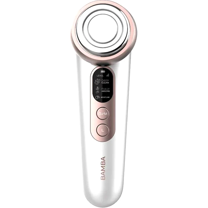 CECOTEC Συσκευή Θερμικού Μασάζ Προσώπου Cecotec Bamba Facecare Lightsonic CEC-04450 Φωτοθεραπείας EMS με Θερμότητα - Λευκό