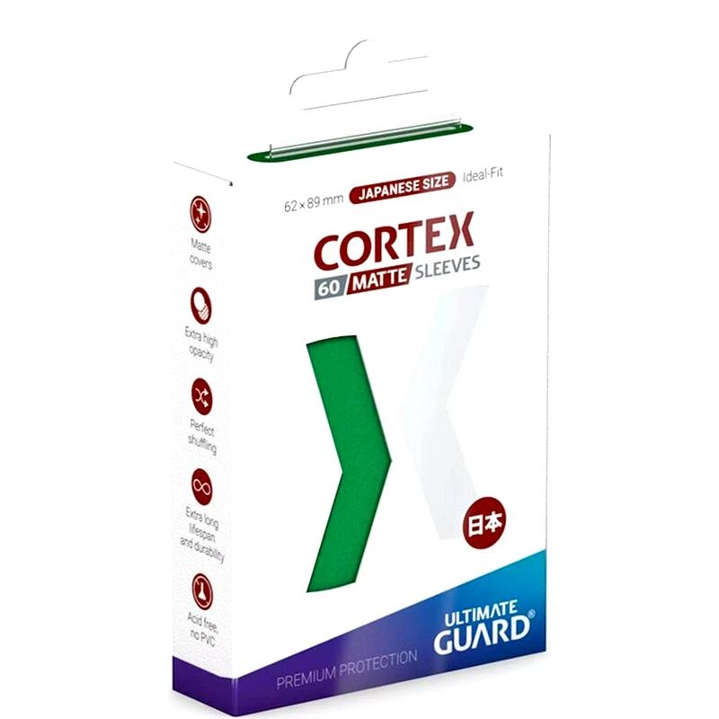 ULTIMATE GUARD Ultimate Guard Cortex Card Sleeves Japanese Small Size - Matte Green (60 Sleeves)