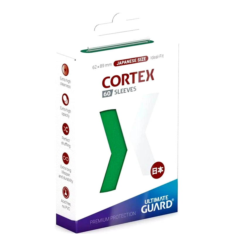 ULTIMATE GUARD Ultimate Guard Cortex Card Sleeves Japanese Small Size - Green (60 Sleeves)