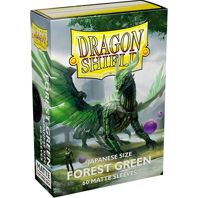 DRAGON SHIELD Dragon Shield Sleeves Japanese Small Size - Matte Forest Green (60 Sleeves)