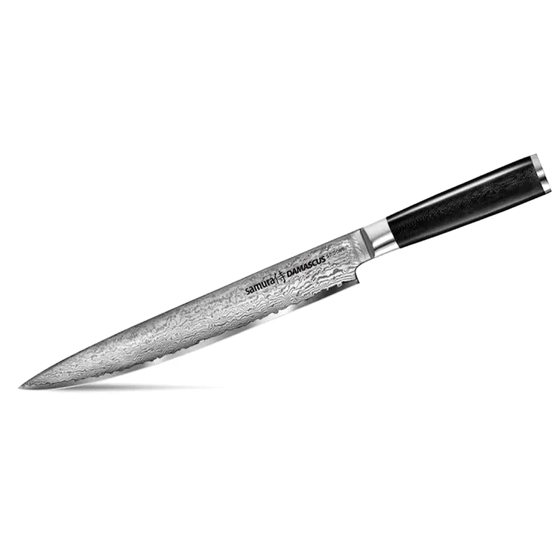 SAMURA Κρέατος Samura Damascus Μαχαίρι από Δαμασκηνό Ατσάλι 23 cm - Μαύρο