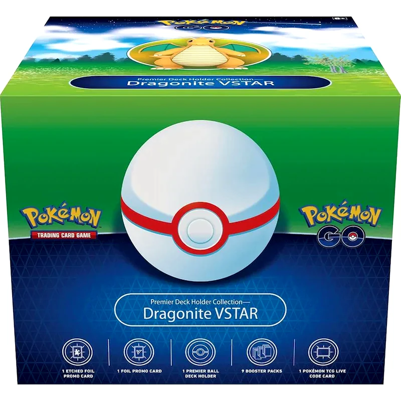 POKEMON USA Pokémon TCG: Pokémon GO Premier Deck Holder Collection (Dragonite VSTAR) (Pokemon USA)
