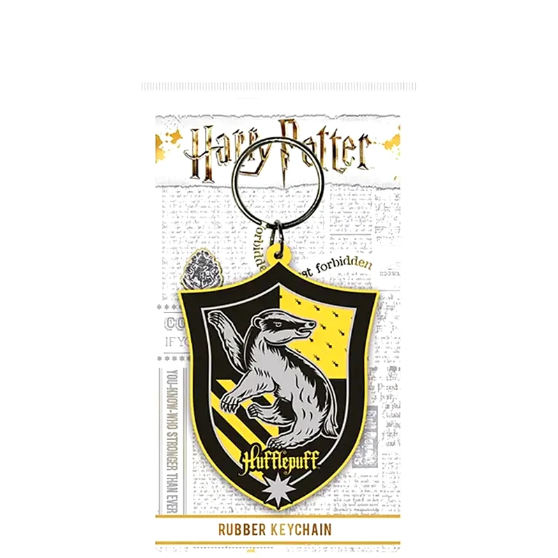 PYRAMID Μπρελόκ Pyramid Hufflepuff Crest Harry Potter - Μαύρο/Κίτρινο