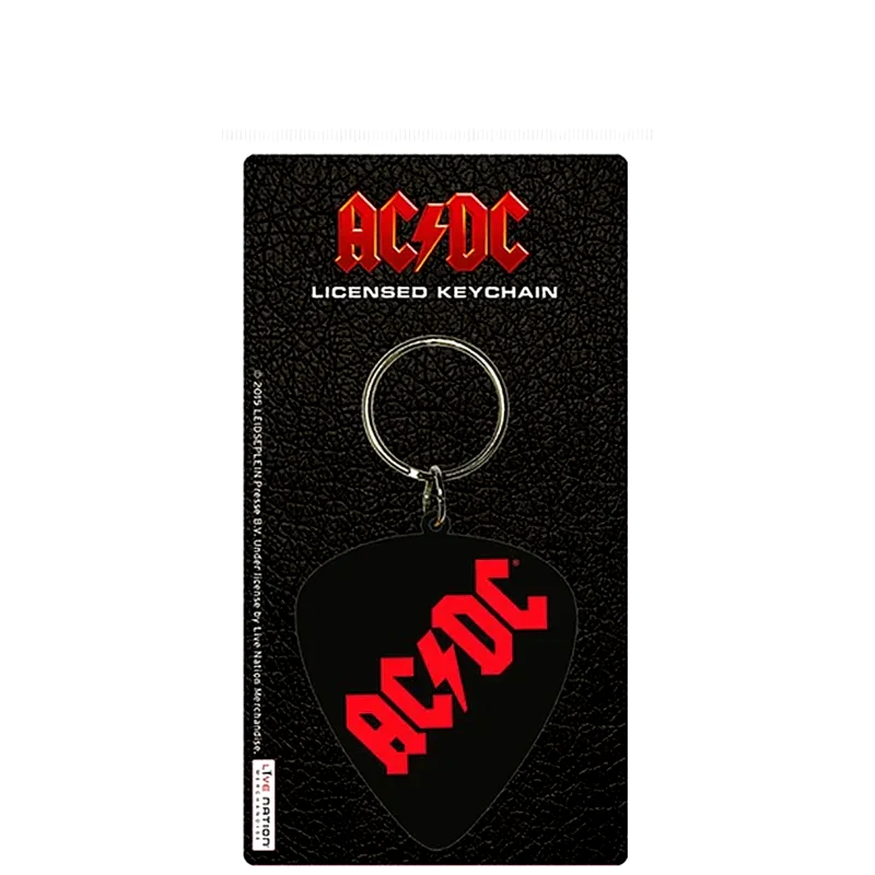 PYRAMID Μπρελόκ Pyramid AC/DC Logo - Μαύρο/Κόκκινο