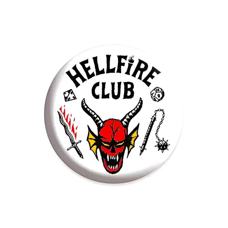 PYRAMID Κονκάρδα Pyramid Stranger Things Hellfire Club - Λευκή