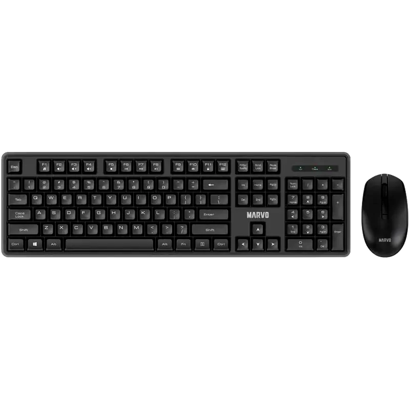 MARVO MARVO Office WS005 Ασύρματο σετ Πληκτρολόγιο/Ποντίκι - Μαύρο (US)
