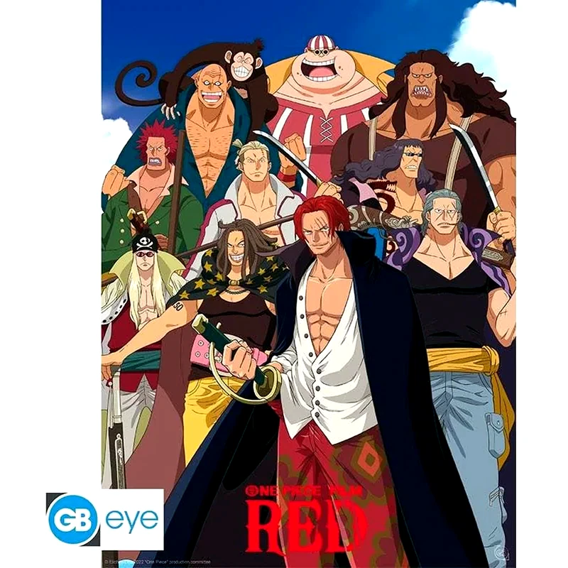 Αφίσα One Piece: Red - Red Hair Pirates Κάθετη 52x38 cm φωτογραφία