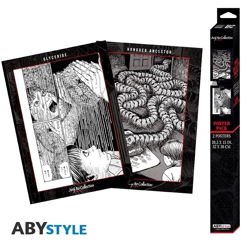 ABYSTYLE Αφίσες Junji Ito - Chibi 2 Τμχ Κάθετες 52x38 cm