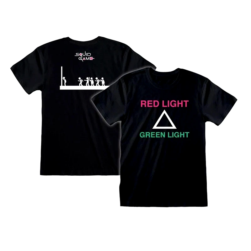 HEROES INC. T-shirt Heroes Inc. Squid Game Red Light Green Light - Μαύρο