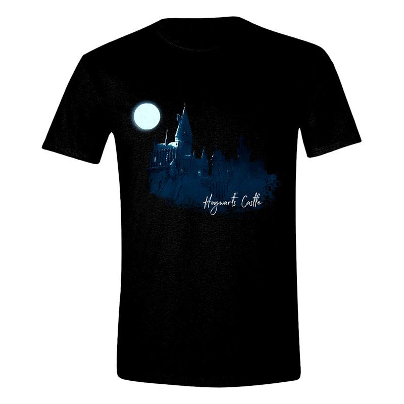 PCMERCH T-shirt Pcmerch Harry Potter Hogwarts Castle - Μαύρο