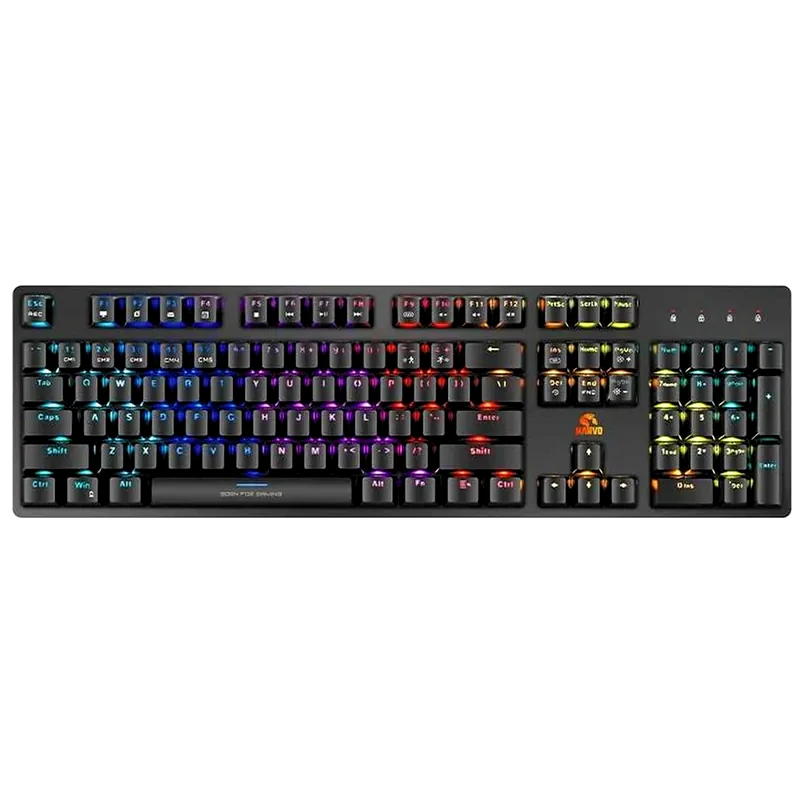 MARVO Marvo Kg945 Μηχανικό Gaming Ενσύρματο Πληκτρολόγιο RGB Μαύρο (US)