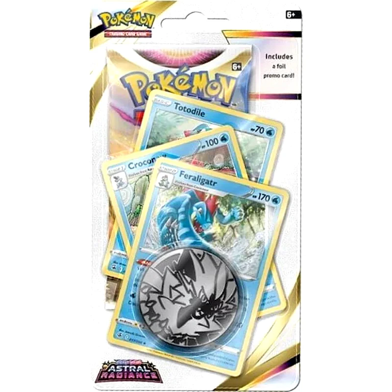 POKEMON USA Pokémon TCG: Sword Shield - Astral Radiance Premium Checklane Blister (Feraligatr) (Pokemon USA)