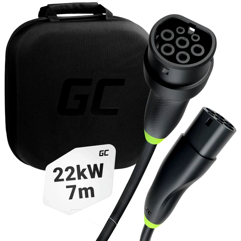 GREENCELL Καλώδιο Φόρτισης EVKABGC02 Greencell 7m 22 kW - Μαύρο