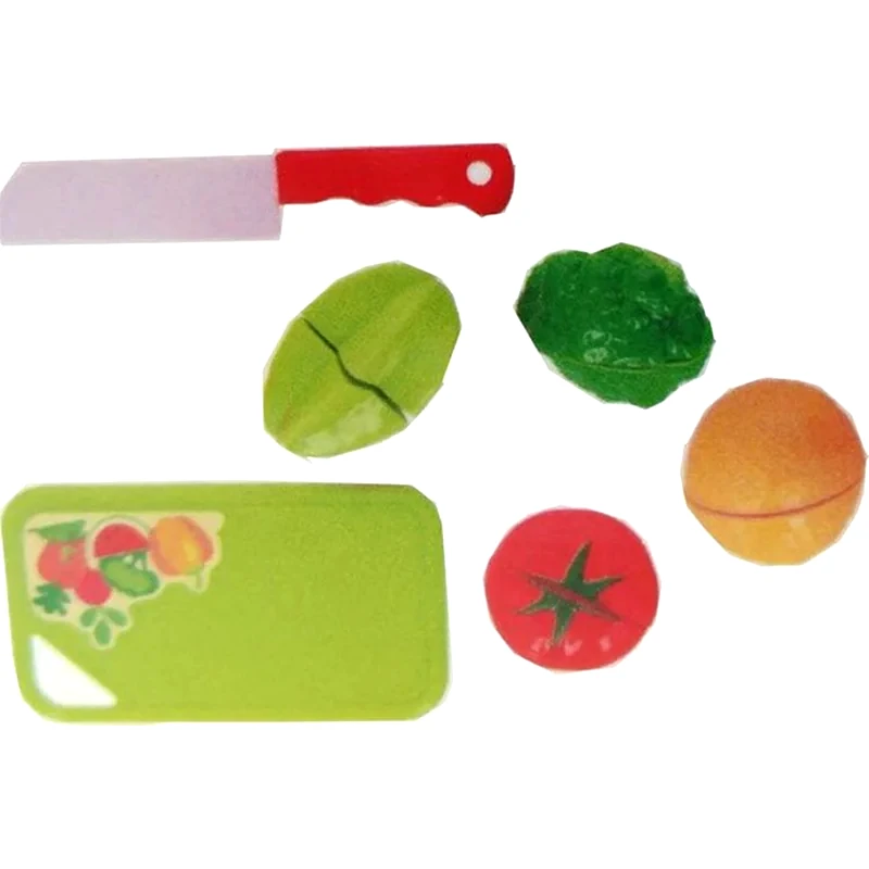 ARIA TRADE Σετ Aria Trade Παιχνίδι Velcro Φρούτων Λαχανικών Που Κόβονται Στην Μέση - 10 Τμχ