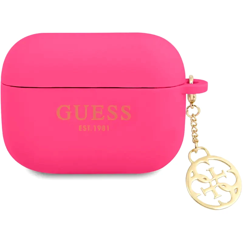 GUESS Θήκη Σιλικόνης Guess για Apple AirPods Pro Charm Charm GUAPLSC4EF - Φούξια