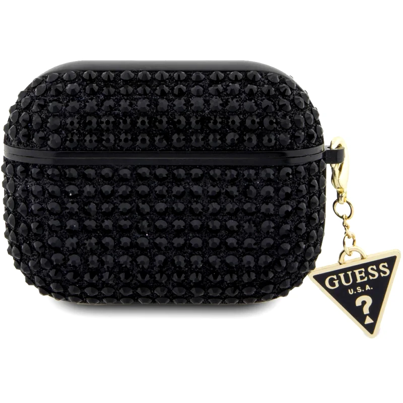 GUESS Θήκη Guess για Apple Airpods Pro Triangle Charm GUAPHDGTPK - Μαύρο
